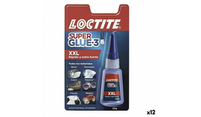 Instant Adhesive Loctite Super Glue-3 XXL 20 g (12 Units)