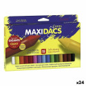 Krāsainie krītiņi Alpino Maxidacs Daudzkrāsains (24 gb.)