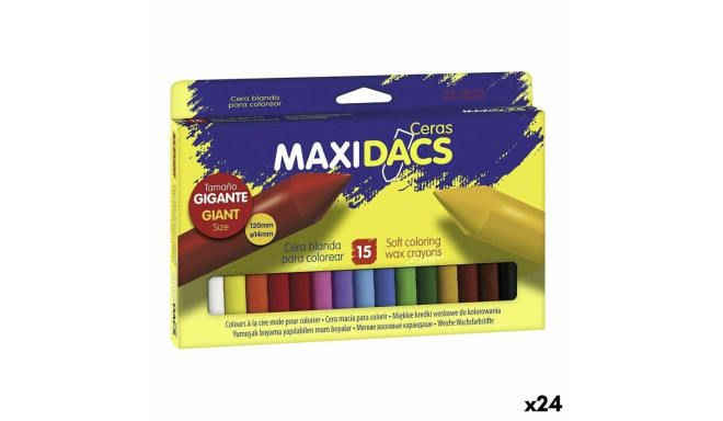 Coloured crayons Alpino Maxidacs Multicolour (24 Units)