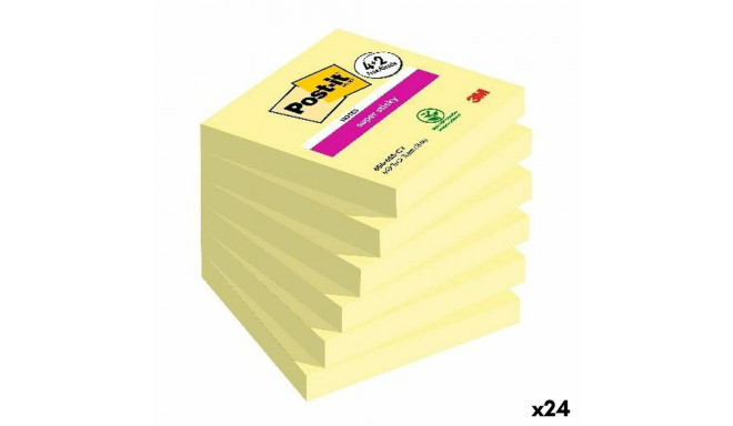 Sticky Notes Post-it Super Sticky Yellow 76 x 76 mm 6 Pieces (24 Units)