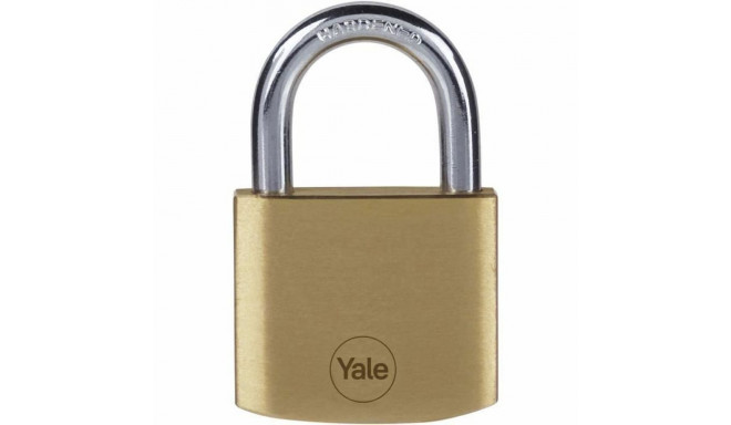 Key padlock Yale Rectangular Golden