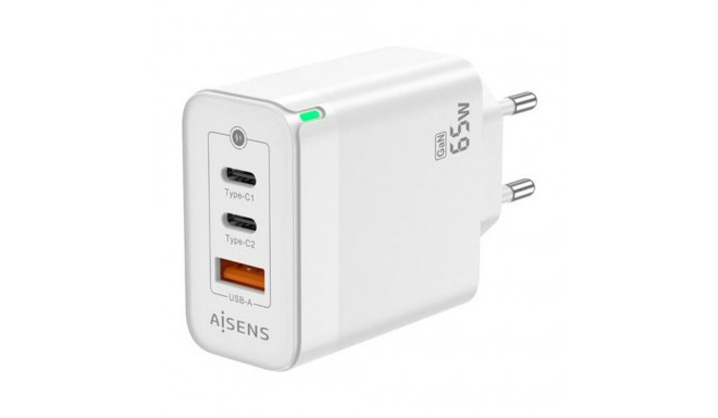 Сетевое зарядное устройство Aisens ASCH-65W3P007-W 65 W (1 штук)