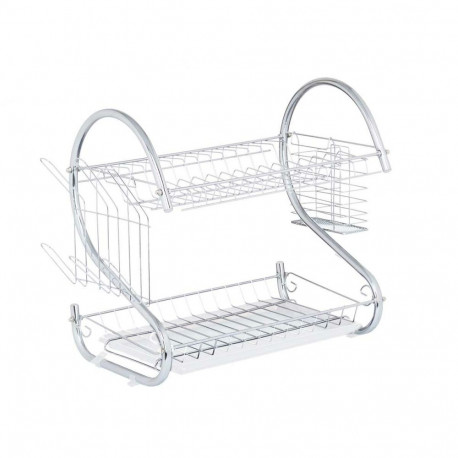Draining Rack for Kitchen Sink Kinvara W3816-1050 W3816-1050 White 45,5 x 24,5 x 37,5 cm 40 x 11,5 x
