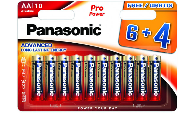 Panasonic Pro Power battery LR6PPG/10B (6+4pcs)