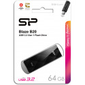 Silicon Power zibatmiņa 64GB Blaze B20 USB 3.0, melna