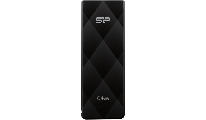 Silicon Power флешка 64GB Blaze B20 USB 3.2, черный