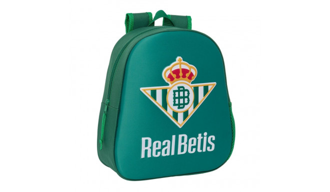3D-kooliseljakott Real Betis Balompié Roheline 27 x 33 x 10 cm
