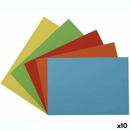 Kartong Fabrisa Mitmevärviline 50 x 65 cm 25 Lehed (10 Ühikut)