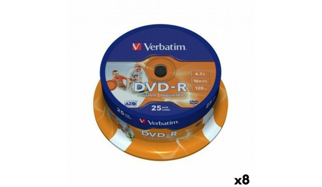 DVD-R Verbatim 4,7 GB 16x (8 Ühikut)