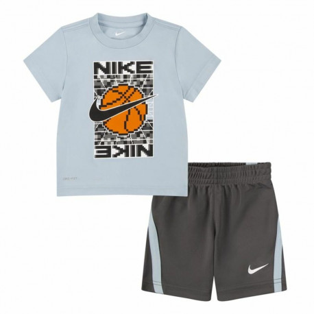 Children's Sports Outfit Nike Df Icon Grey Multicolour 2 Pieces - 18 Months
