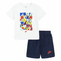 Children's Sports Outfit Nike Nsw Add Ft Short  Blue White Multicolour 2 Pieces - 24 Months