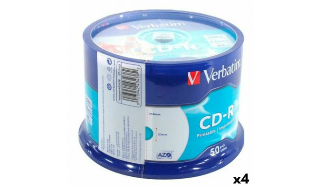 CD-R Verbatim 700 MB 52x (4 штук)