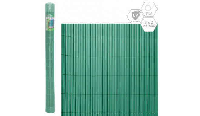 Garden Fence Green PVC 1 x 300 x 200 cm