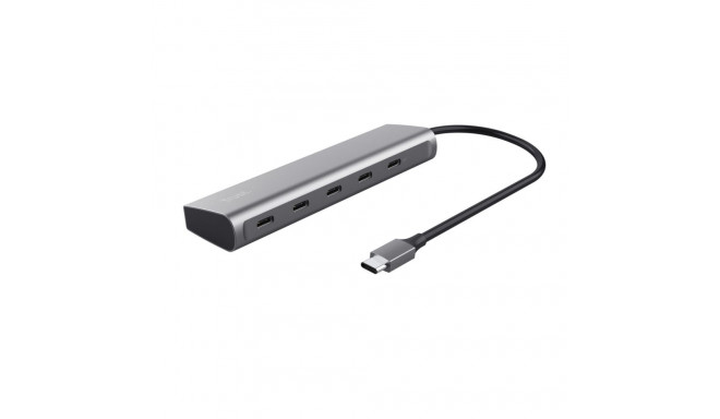USB-jaotur Trust 25136 Hõbedane (1 Ühikut)