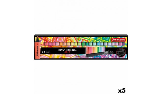 Fluorescent Marker Set Stabilo Boss Arty Multicolour (5 Units)