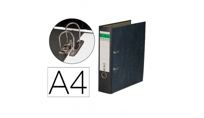 Ring binder Elba 100081018 Black A4 (1 Unit)