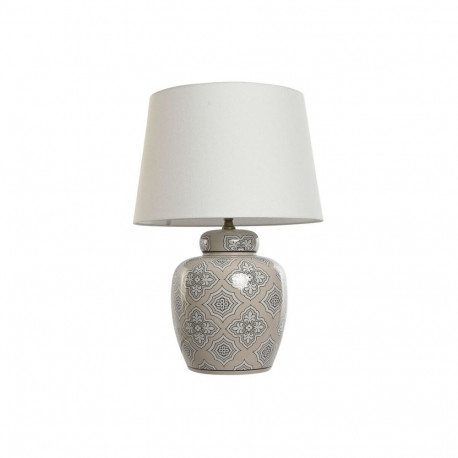 Laualamp Home ESPRIT Valge Beež Keraamiline 50 W 220 V 43,5 x 43,5 x 61 cm