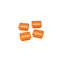 Tahvlimagnet Nobo Whiteboard Magnets Orange (4tk komplektis) 18x22mm , hoiab valgetahvlil kuni 4 A4 