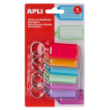 Võtmehoidja nimesildiga, assortiivärvid 6tk/pk, Apli