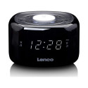 Lenco CR12BK FM clock radio with night light