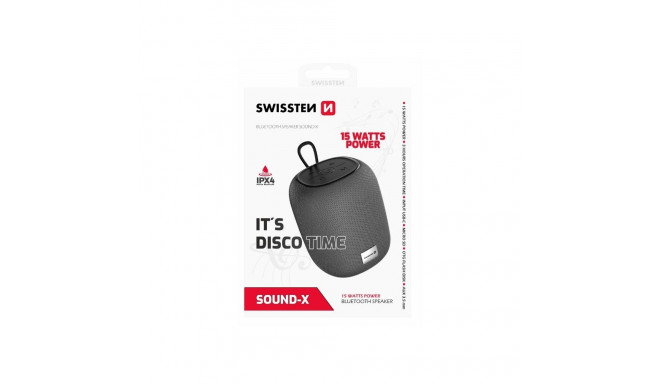 Swissten SOUND-X Bluetooth Kaasaskantav Juhtmevaba Kõlar USB / Micro SD / 15W / AUX