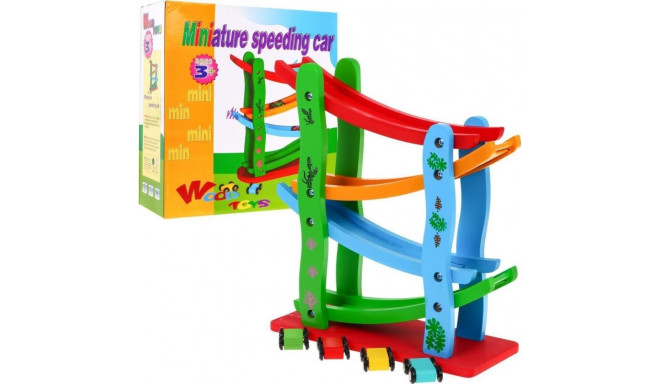 RoGer Wooden Car Track for Toy Cars