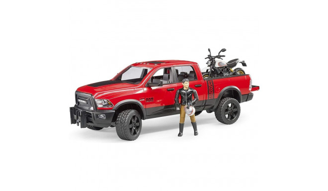 Bruder Dodge RAM 2500 Power Wagon haagise ja mootorrattaga Ducati 02502