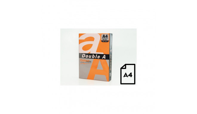 Värviline paber Double A, 80g, A4, 500 lehte, Safran
