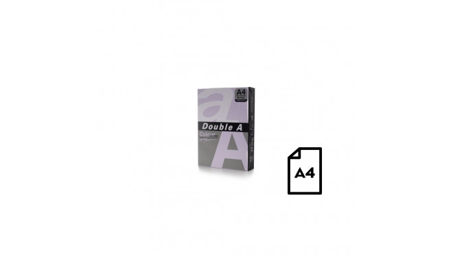Värviline paber Double A, 80g, A4, 500 lehte, Lavendel