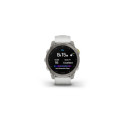 Smart watch Garmin Epix (Gen 2) - Sapphire Edition, Titanium with White Band, 47 mm