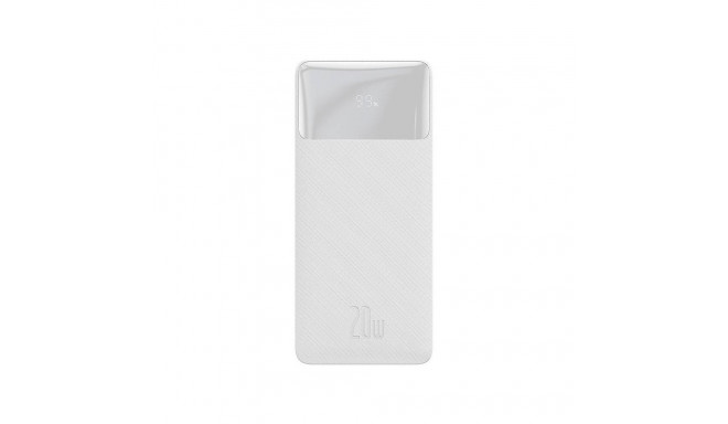 Baseus Bipow 10000 mAh 2xUSB USB-C 20W valge