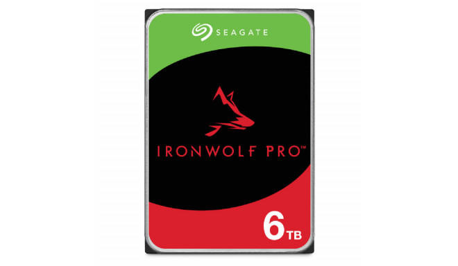SeaGate  HDD||IronWolf Pro|6TB|SATA|256 MB|7200 rpm|3,5"|ST6000NT001