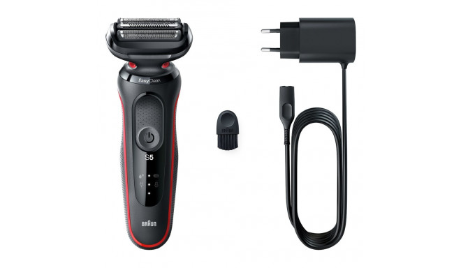 Braun Shaver 51-R1000s Operating time (max) 50 min Wet & Dry Black/Red