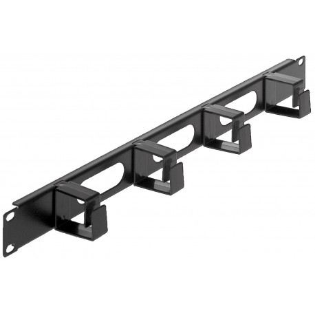 Intellinet 711050 kaablikorraldaja 1U rack 19", 4 hoidikut 60 mm, must