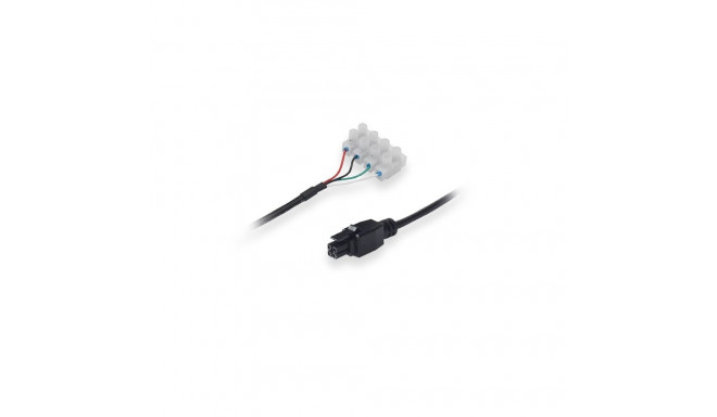 Power cable with 4-way screw terminal