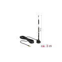 Delock LTE Antenna SMA plug 5 dBi 33.7 cm fixed omnidirectional with magnetic base and connection ca