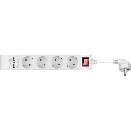 Power Strip 4-way with Switch and USB