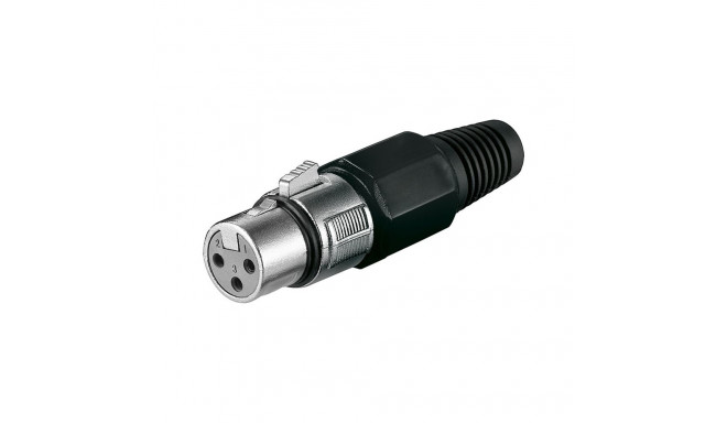 XLR 3 pesa kaablile, must