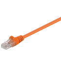 Cat5e Network cable, U/UTP 2xRJ45 plug unshielded orange 0.25m