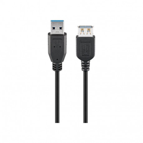 USB 3.0 SuperSpeed Extension Cable 1.8m, Black