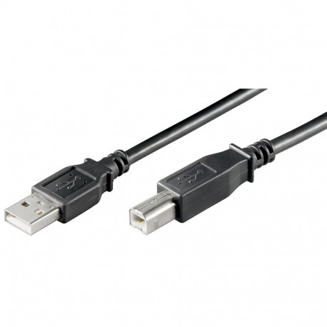 USB AB 500 HiSpeed 2.0 black 5m