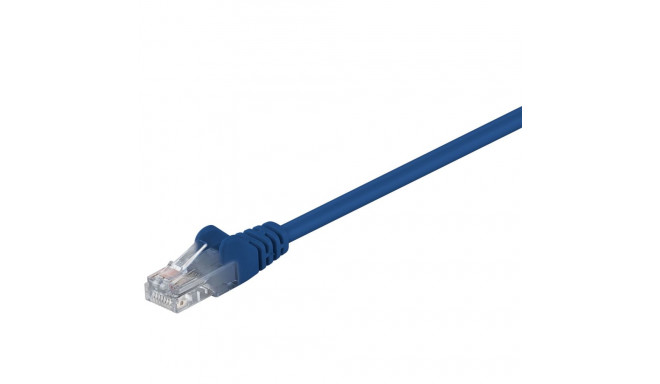 Cat5e Network cable, U/UTP 2xRJ45 plug unshielded blue 2m