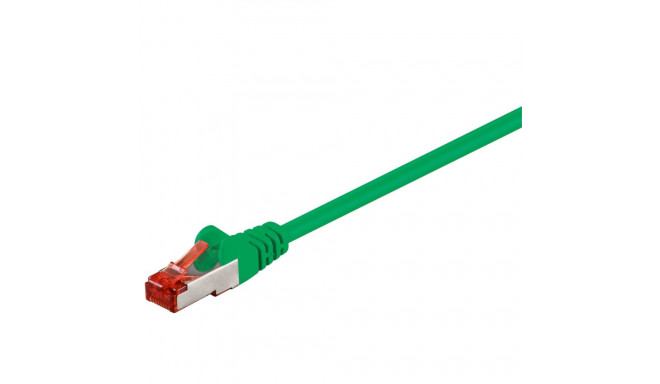 Võrgukaabel Cat6 S/FTP 1.0m, roheline, PiMF, LSZH, CU