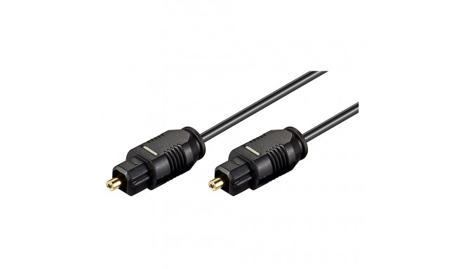 TosLink/SPDIF kaabel 1.5m, läbimõõt 2.2mm, must