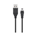 USB 2.0 mini-B 5-pin, 1.8m, black