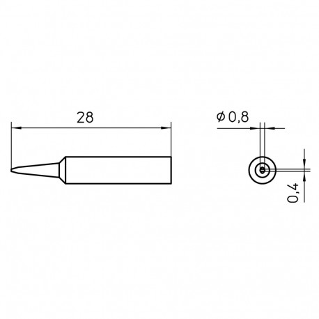 XNT H SOLDERING TIP 0,8MM