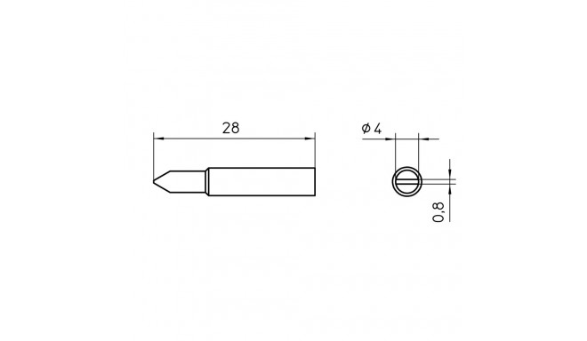 XNT D SOLDERING TIP 4,0MM