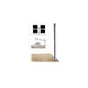 700mm Pole with Desk Clamp Colour: Silver
