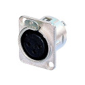 3 way XLR panel socket housing