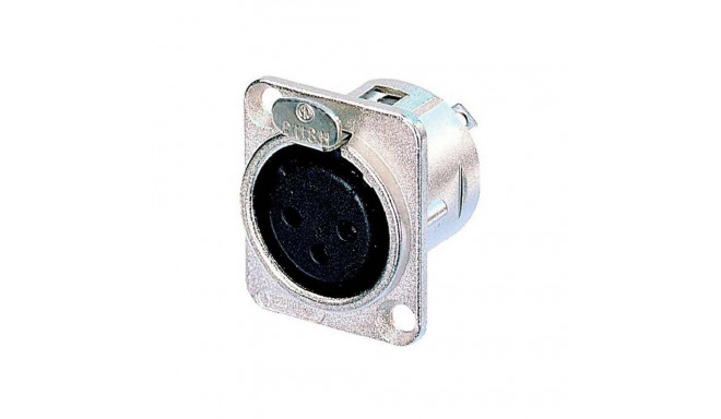 3 way XLR panel socket housing